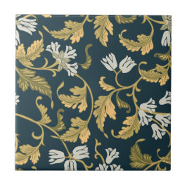 Vintage botanische Eleganz Fliese