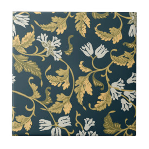Vintage botanische Eleganz Fliese