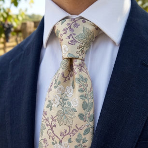 Vintage botanische Eleganz Krawatte