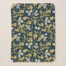 Vintage botanische Eleganz Sherpadecke