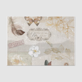 Vintage botanische Ephemera Seidenpapier