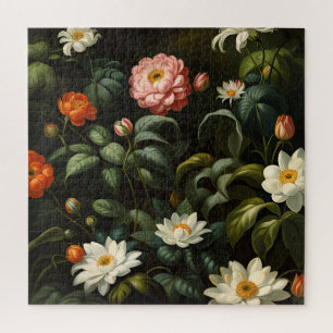 Vintage botanische florale Gartenstillleben