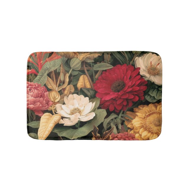 Vintage botanische Illustration Badematte (Vorderseite)