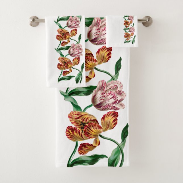 Vintage botanische Illustration Badhandtuch Set (Insitu)