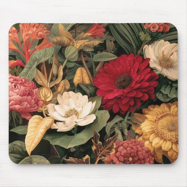 Vintage botanische Illustration Mousepad (Vorne)