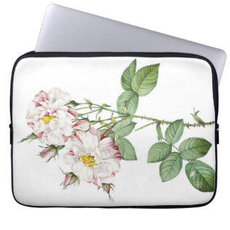 Vintage botanische Rosen Laptopschutzhülle