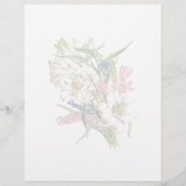 Vintage botanische Seite