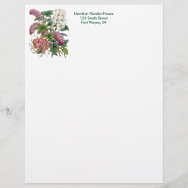 Vintage botanische Seite