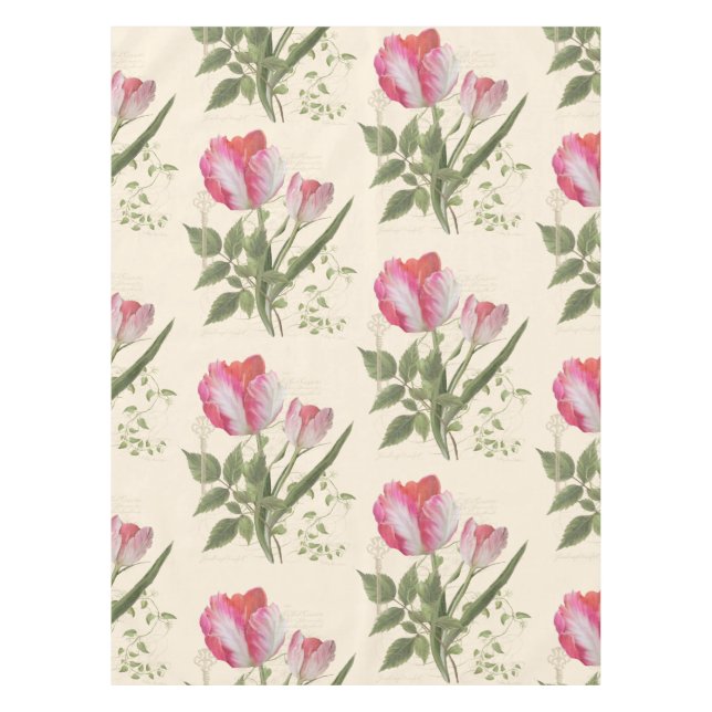 Vintage botanische tischdecke (Vorderseite)