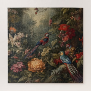 Vintage botanische Vogelarten Blume im Paradies
