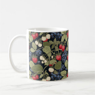 Vintage Botanische Waldberries Muster Tasse