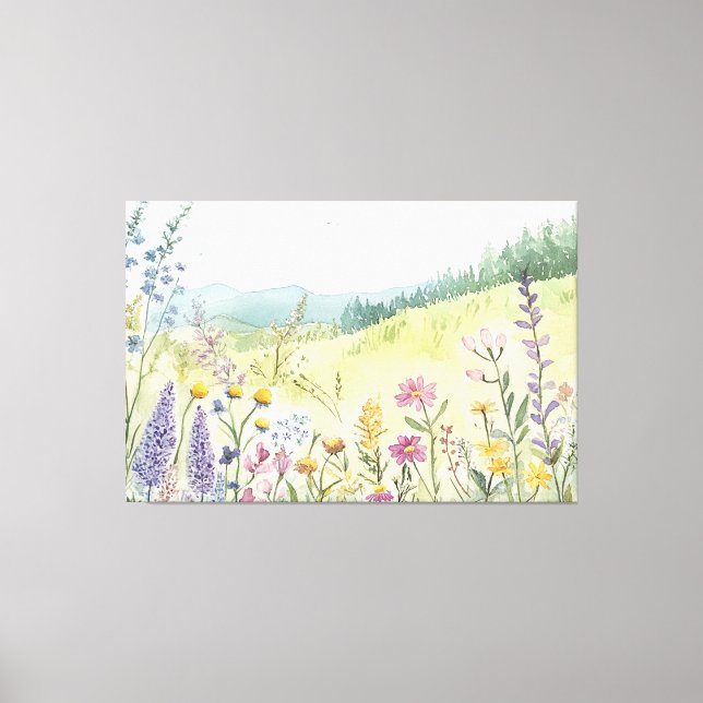 Vintage botanische Wanddekoration Leinwanddruck (Vorderseite)