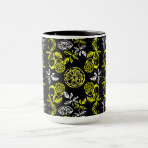 Vintage botanische Zitruspresse Tasse