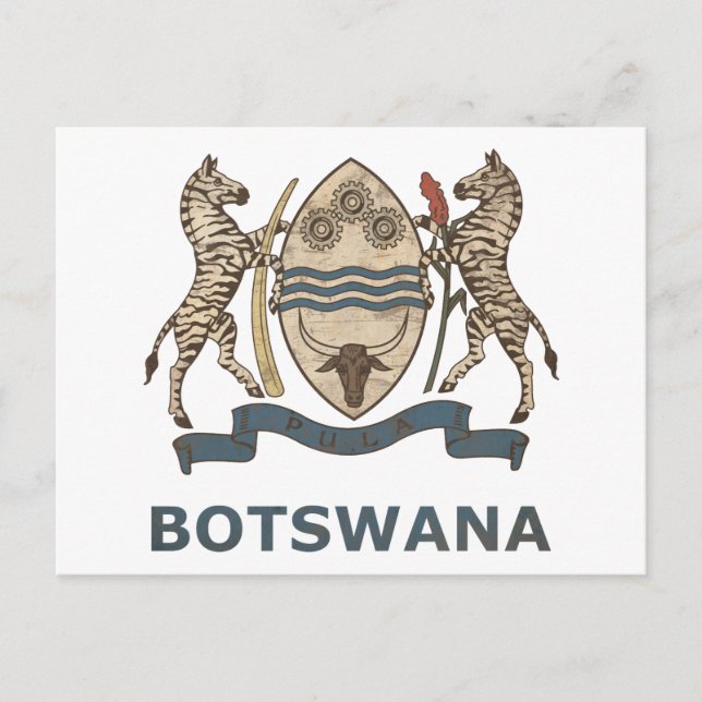 Vintage Botsuana Postkarte (Vorderseite)