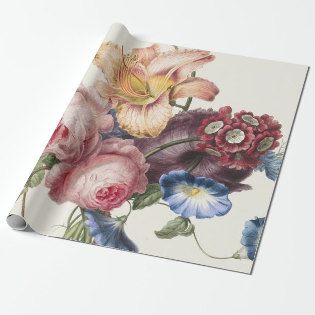 Vintage Bouquet Geschenkpapier (Ungerollt)