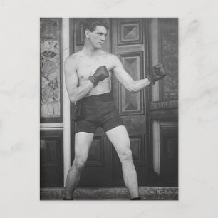 Vintage-Box-Champion Postkarte
