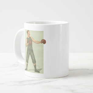 Vintage Boxer mit langen grünen Shorts Jumbo-Tasse