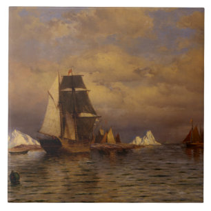 Vintage Bradford Blick aus Battle Harbor Fliese