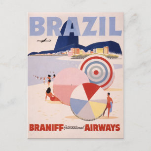 Vintage Brasil Postkarte