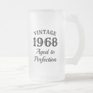 Vintage Brauerei-Tasse für den Geburtstag von Männ Mattglas Bierglas