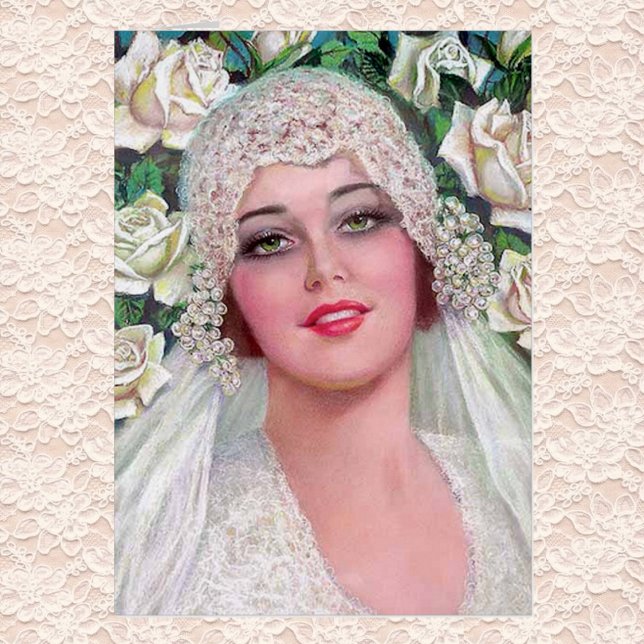 Vintage Braut mit Rose (Von Creator hochgeladen)