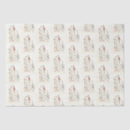 Vintage Braut- und Gräuelhochzeit auf Creme Seidenpapier