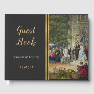 Vintage Braut- und Gräuelkunst Gästebuch