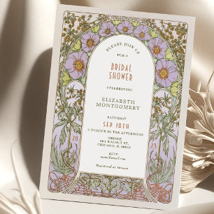 Vintage-Brautparty-Einladungen Art Nouveau Deco Einladung