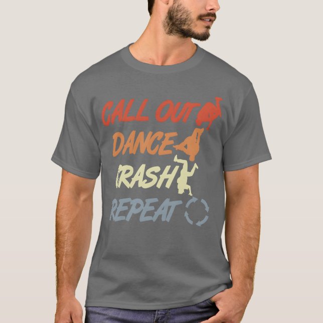 Vintage Breakdancing Quote vintage T-Shirt (Vorderseite)