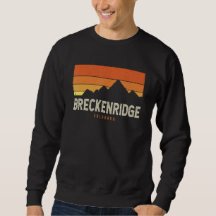 Vintage Breckenridge Colorado Berge Wandern Sonne Sweatshirt
