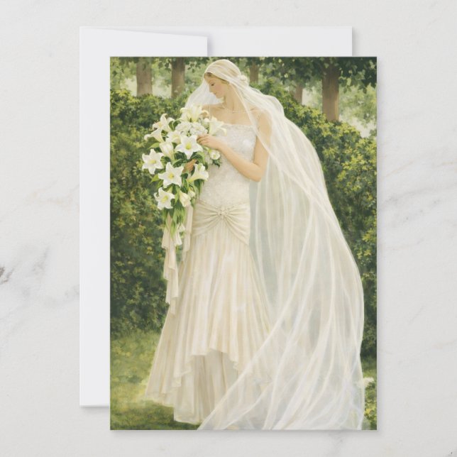 Vintage Bridal Shower Invitation (Devant)