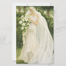 Vintage Bride budget invitation