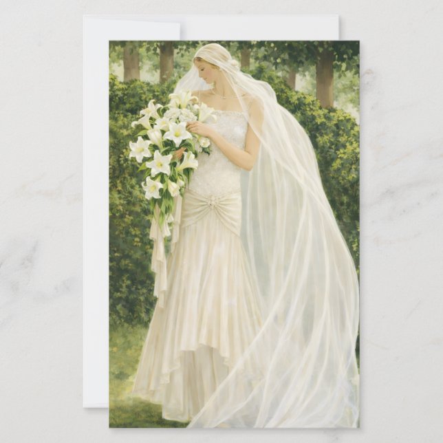 Vintage Bride budget invitation (Vorderseite)