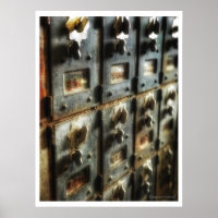 Vintage-Briefkasten-Poster-Druck