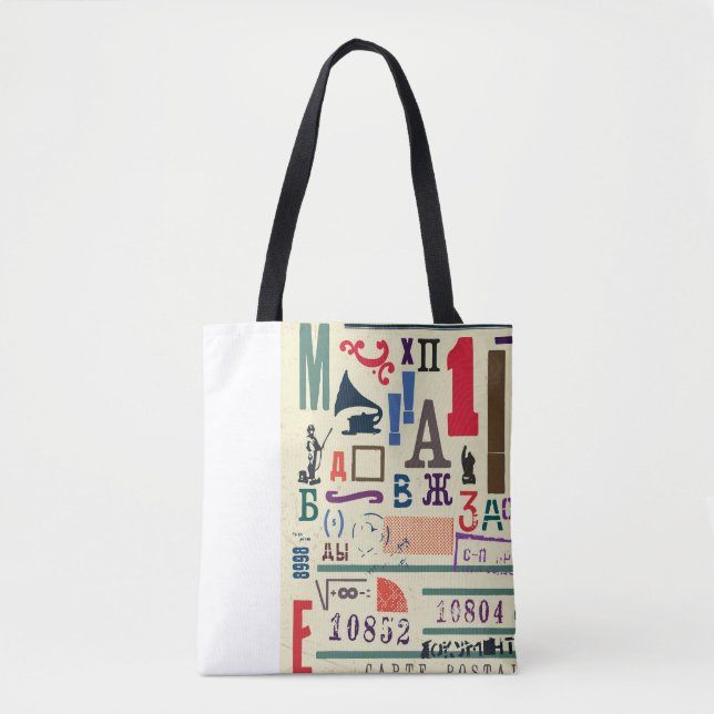Vintage Briefmarke: Dokumentdekor Tasche (Vorderseite)
