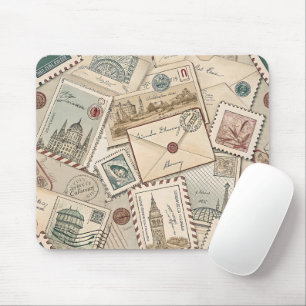 Vintage Briefmarke Mousepad