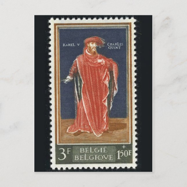 Vintage Briefmarke Postkarte (Vorderseite)