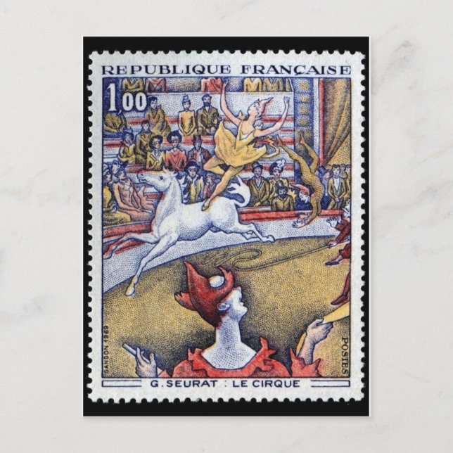 Vintage Briefmarke Postkarte (Vorderseite)