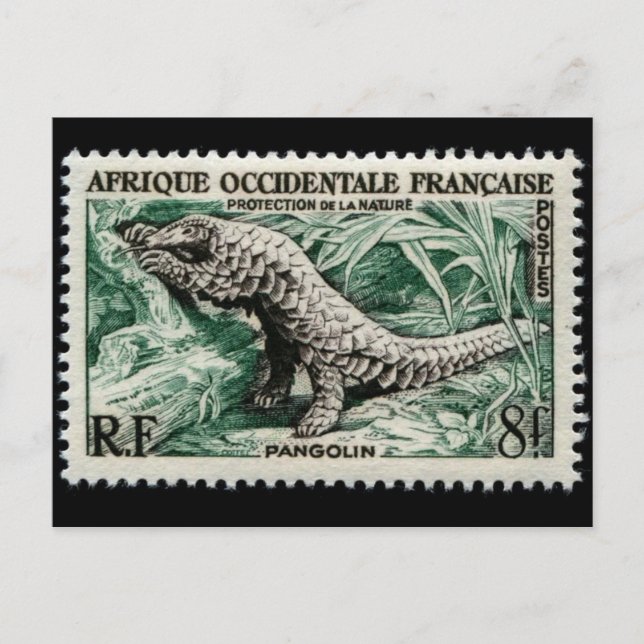 Vintage Briefmarke Postkarte (Vorderseite)