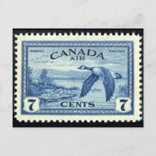 Vintage Briefmarke Postkarte
