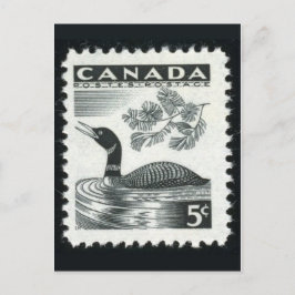 Vintage Briefmarke Postkarte