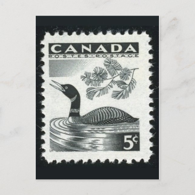 Vintage Briefmarke Postkarte (Vorderseite)