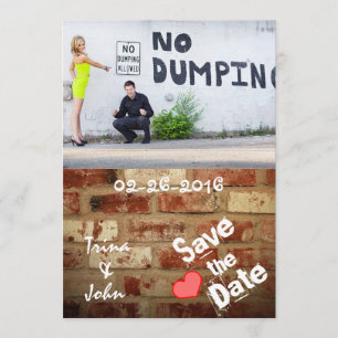 Vintage Brillenwand Graffiti-Liebe retten Termine Save The Date