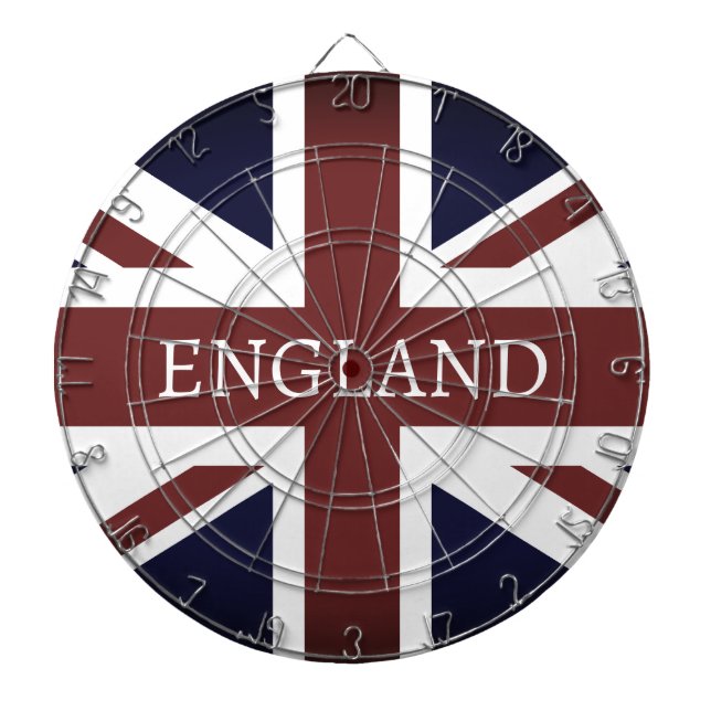 Vintage Britische Flagge (Britische Flagge) Dartscheibe (vorne)