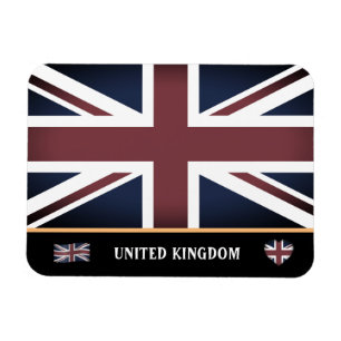 Vintage-Britische Flagge & England / Vereinigtes K Magnet