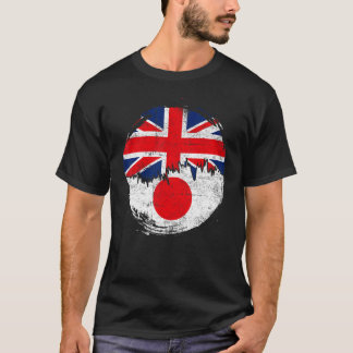 Vintage britische Flagge Roots Japan Distanz T-Shirt