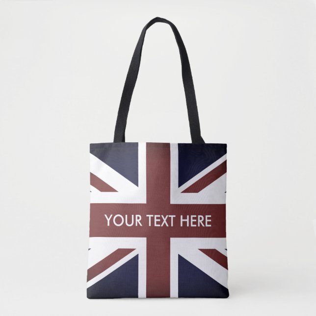 Vintage Britische Flagge Tasche (Vorderseite)