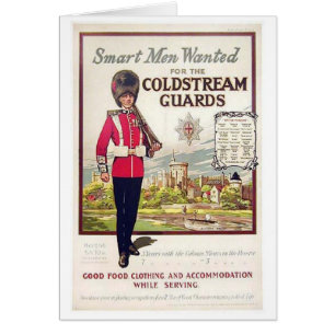 Vintage britische kluge Männer Wollte für Coldstre