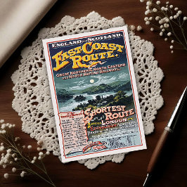 Vintage British Rail Network Route Advertising Postkarte