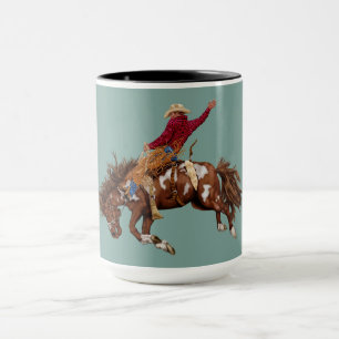 Vintage-Bronco-Reiter Tasse